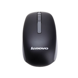 Lenovo N100 Wireless Optical Mouse (USB, Black)