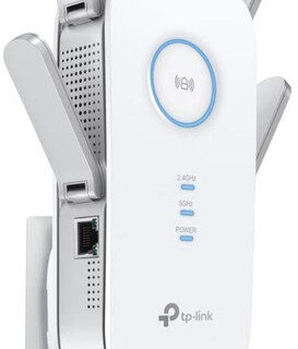 TP-Link AC2600 WiFi Extender, Up to 2600Mbps, Dual Band WiFi Range Extender, Gigabit port, Repeater, Access Point, 4x4 MU-MIMO, Easy Set-Up, Extends Internet Wifi to Smart Home Devices( RE650 )