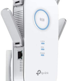TP-Link AC2600 WiFi Extender, Up to 2600Mbps, Dual Band WiFi Range Extender, Gigabit port, Repeater, Access Point, 4x4 MU-MIMO, Easy Set-Up, Extends Internet Wifi to Smart Home Devices( RE650 )