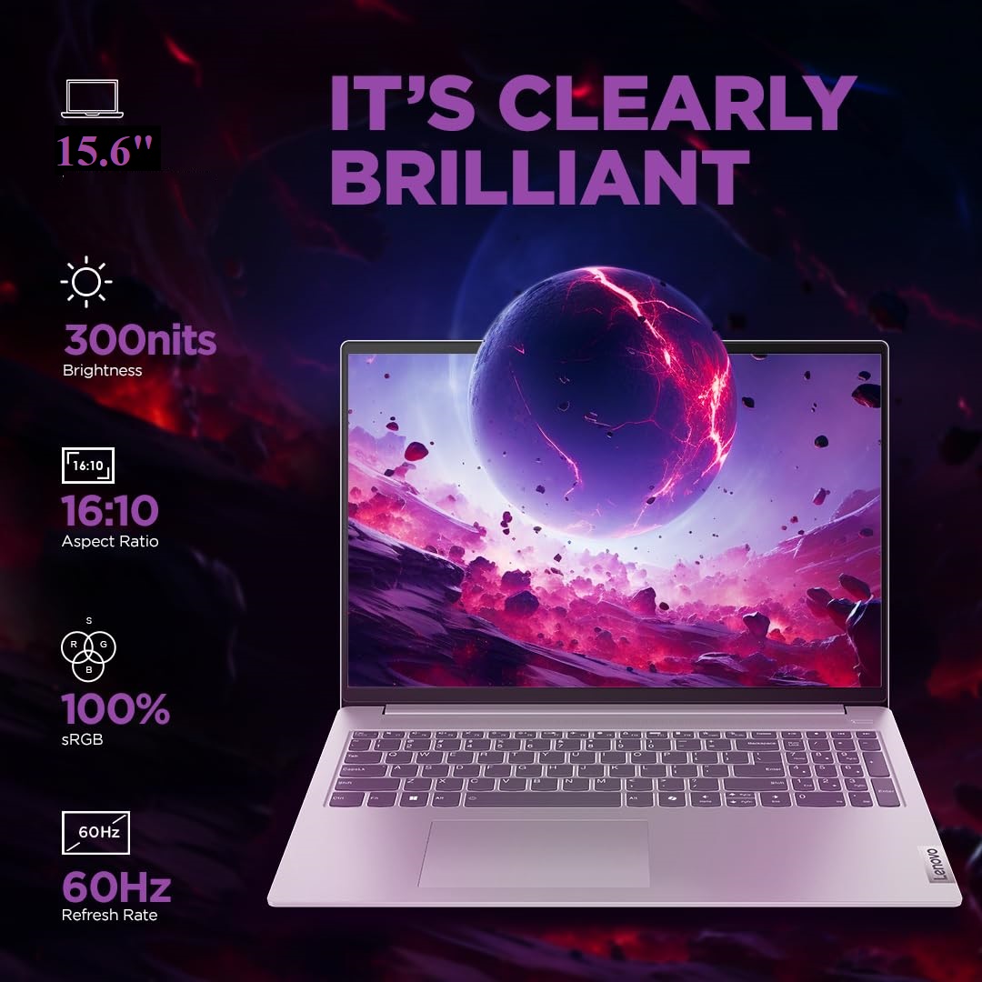 Lenovo IdeaPad Slim 3 15IRU8 15.6โณ FHD Laptop, 13th Gen Intel Core I3-1305U (Up To 4.5GHz), 8GB RAM, 256GB NVMe SSD, Fingerprint Reader, Webcam, HDMI, Non-Backlit, English/Arabic , DOS - Image 2